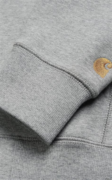 Carhartt Wip Hooded Chase Jacket Grey Heathergold Cultizm