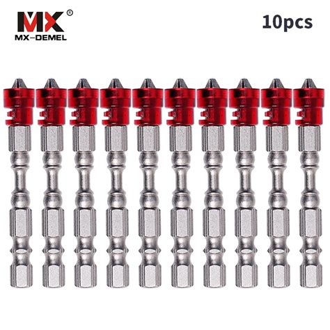 10pc 65mm Magnetic Screwdriver Bit Plasterboard Drywall Screwdriver