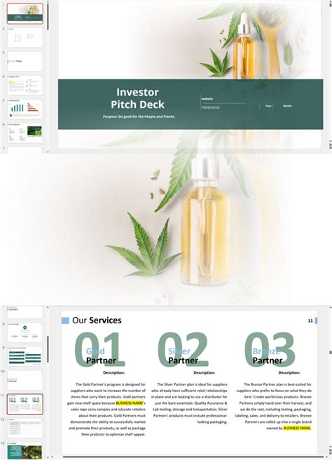 Hemp Cbd Products Distribution Investor Pitch Deck Template Business Plan Templates