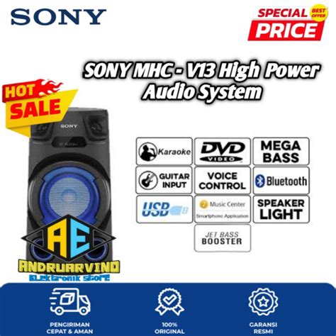 Jual Sony Mhc V High Power Audio System With Bluetooth Garansi Resmi