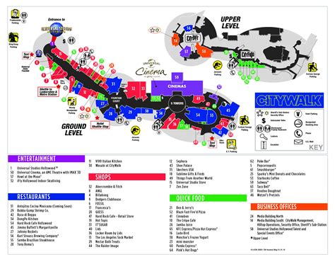 Visitor Map | Citywalk Hollywood - Universal Studios Florida Citywalk ...