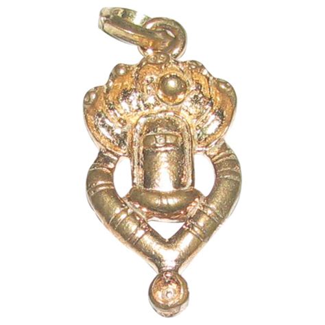 Ashtadathu Ashtalogam Ashtaloha Shivling With Nag Pendant 1 Inch Matt