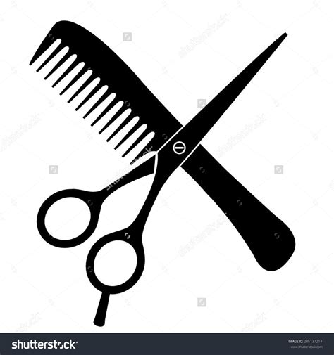 Hair Cutting Scissors Vector At Vectorified Collection Of Hair