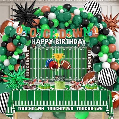 151pcs Football Birthday Party Decorations Football Party