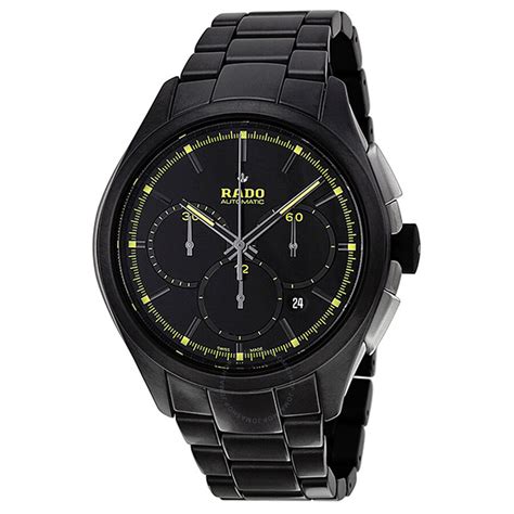 Rado Hyperchrome Automatic Chronograph Black High Tech Ceramic Men S