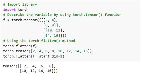 Pytorch Flatten 8 Examples Python Guides