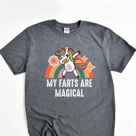 Funny Fart Unicorn Shirt For Women Men Joke Whimsical Humor Unicorn