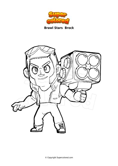 Coloriage Brawl Stars Brock