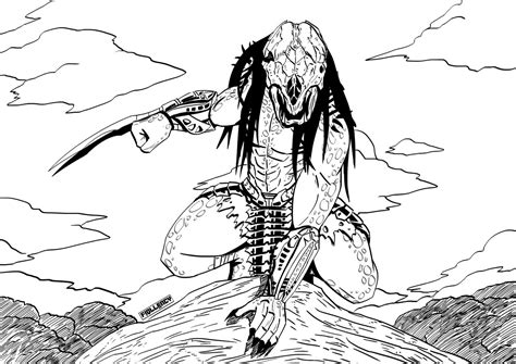 Feral Predator Prey Lineart By Fiqllency On Deviantart