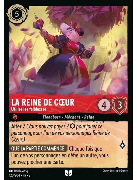 FR Lorcana LAscension Des Floodborn Carte 120 204 La Reine De