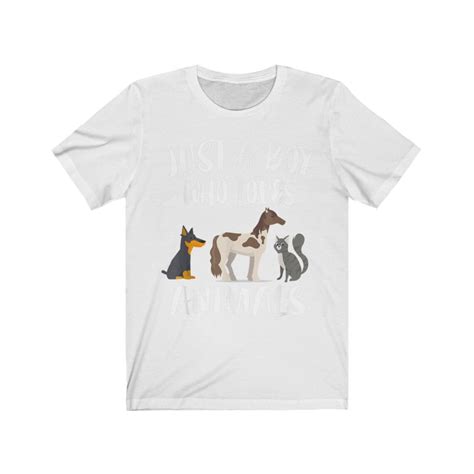 Juste Un Gar On Qui Aime Les Animaux Chien Chat Cheval T Shirt Etsy