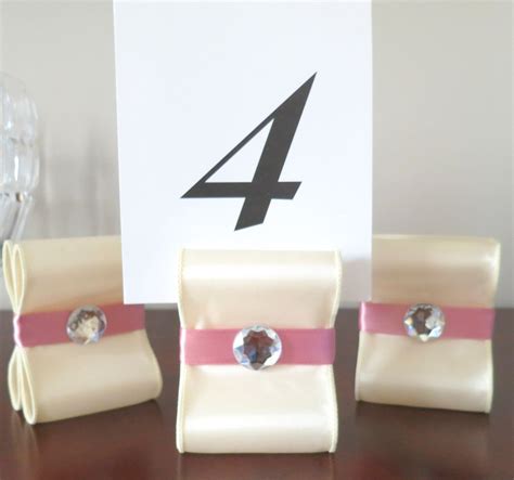 Table Number Holders Wedding Decor Set of by ReservedSeating