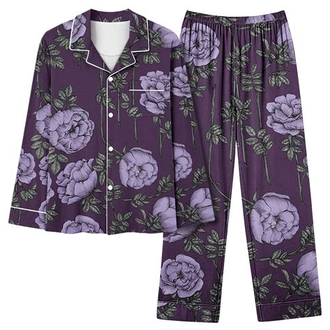 Calafebila Womens Sets Two Piece Womens Button Down Pajama Sets