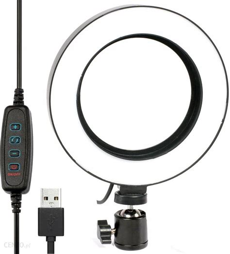 Somita Lampa Pierścieniowa Ring Light Led 16Cm Usb Tryby Ceny i