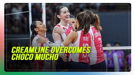 Pvl Creamline Trounces Sister Team Choco Mucho Abs Cbn News Youtube