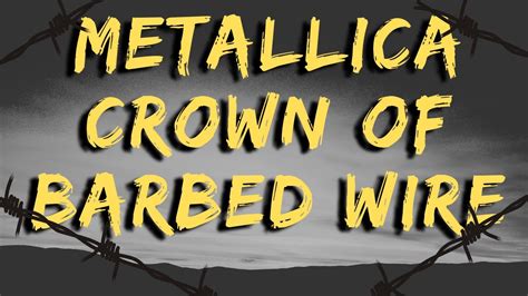 Metallica Crown Of Barbed Wire Cover Youtube