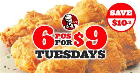 Kfc S Pore Pc For Chicken Tuesday Promotion Is Back Starting From