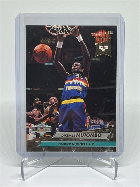 1992 93 Fleer Ultra Dikembe Mutombo 202 NBA Jam Session Denver Nuggets