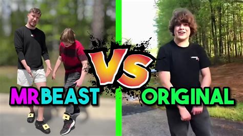 One Two Buckle My Shoe Original Vs Mrbeast Side By Side Comparison