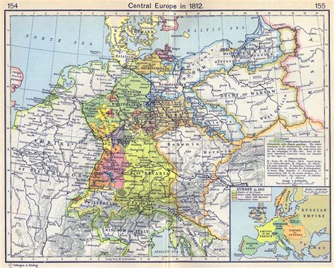 Map of Europe in 1812