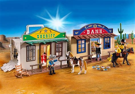 Playmobil Western 4398 Pas Cher Coffret De Cow Boy Transportable