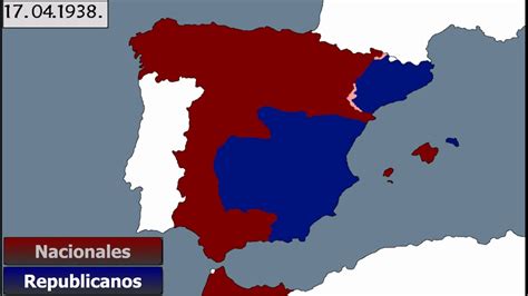 Mapa De La Guerra Civil Española | Mapa