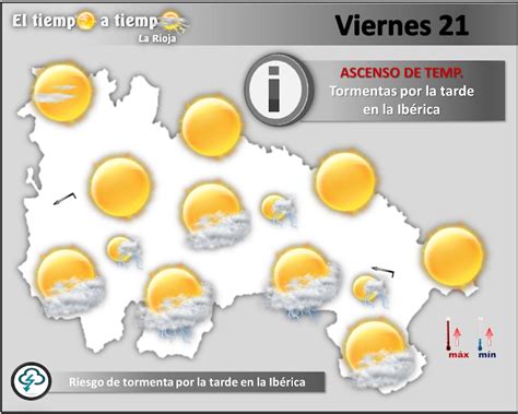 El Tiempo a tiempo La Rioja Predicción Meteorológica Viernes 21 al