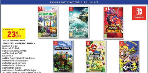 Promo Jeu Vid O Nintendo Switch Chez Intermarch Hyper Icatalogue Fr