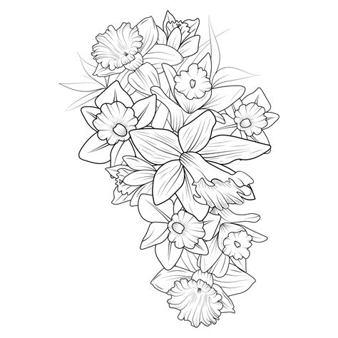 tattoo narcissus flower 4