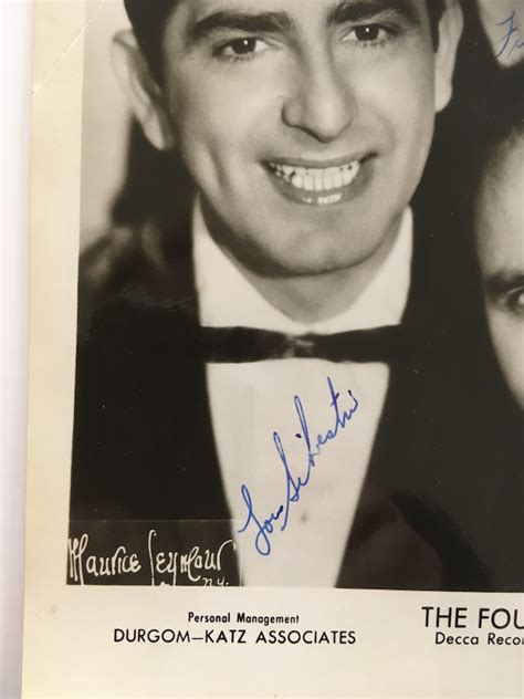 The Four Aces Fully Signed Photograph The Fame Bureau