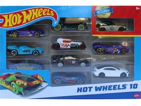Hot Wheels Kit 10 Carrinhos Mattel Modelo 54886 Frete grátis