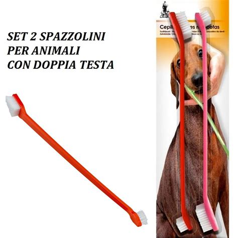 Spazzolini Set Pezzi Spazzolino Spazzola Denti Doppia Testa Per Cani