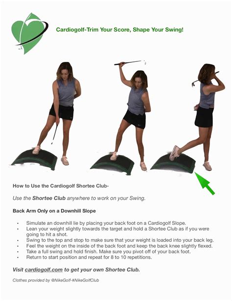 100 Cardiogolf Drills And Exercises With The Shortee Club Back Arm Only