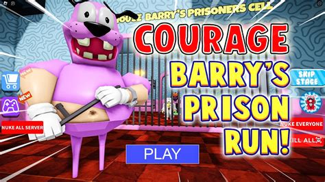 New Courage Barrys Prison Run 🤣💀 Roblox First Person Obby Escape