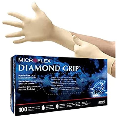 Microflex Diamond Grip Latex Gloves Case Medium