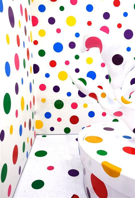 Colorful Polka Dots Installation Art By Japanese Artist Yayoi Kusama