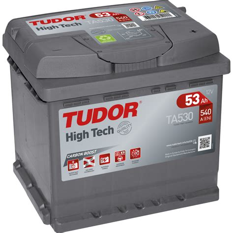 Batería de coche Tudor TA530 HighTech 12V 53Ah 540A EnergyBatt