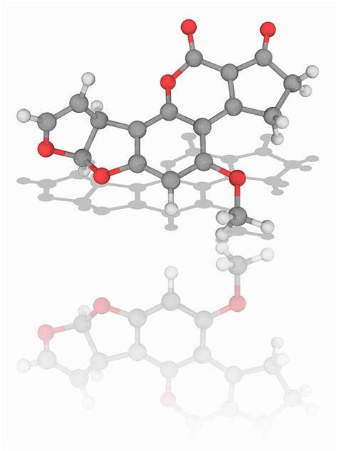 Aflatoxin B Organic Compound Molecule Photograph By Laguna Design