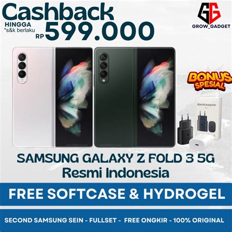 Jual RESMI SEIN SAMSUNG GALAXY Z FOLD 3 5G 512GB 256GB SECOND