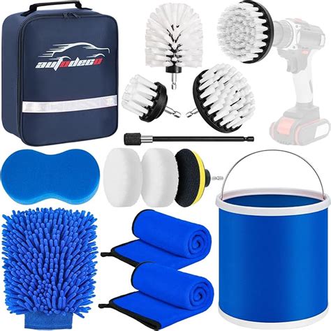 Amazon AUTODECO 13Pcs Car Wash Cleaning Kit With Collapsible