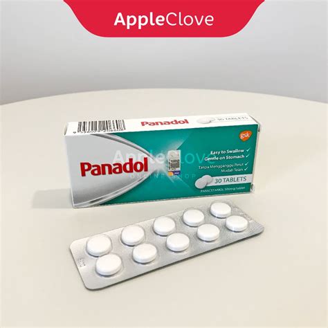 Panadol Regular 500mg Tablet Paracetamol 500mg 30 Tablet Shopee