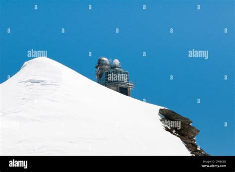 Jungfrau Region Switzerland Observatory At Jungfraujoch Or Top Of