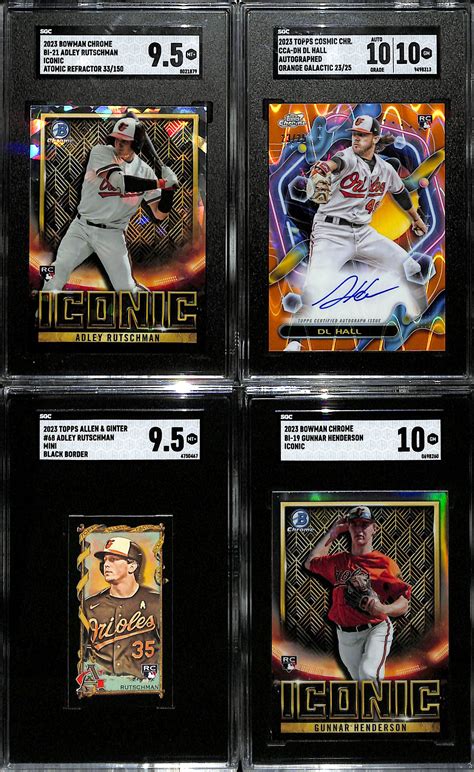 Lot Detail Lot Of Sgc Graded Baltimore Orioles Rookies Inc