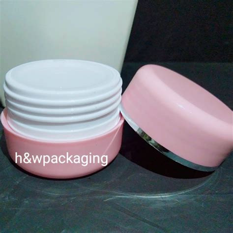 Jual Pot Cream Pp Pink Pink Pot Putih List Silver Gr Gr Shopee