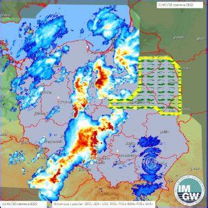 Radar Burz Front Burzowy Ju W Centrum Kraju Gdzie Jest Burza