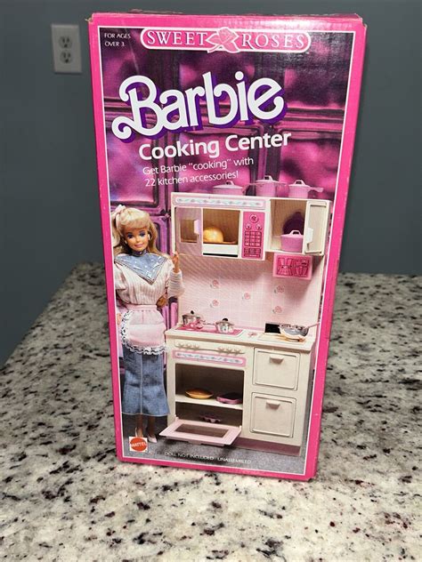 1987 Vintage Mattel Barbie Sweet Roses Cooking Center 4777 Kitchen EBay