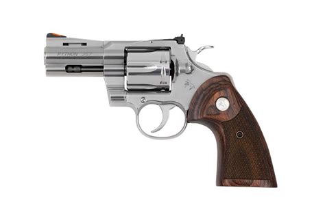 Colt Python .357 Magnum 6rd 3" Stainless Wood Grips - Dirty Bird Industries