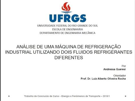 Tcc Em Engenharia Mec Nica Fen Menos De Transporte Ufrgs Andressa