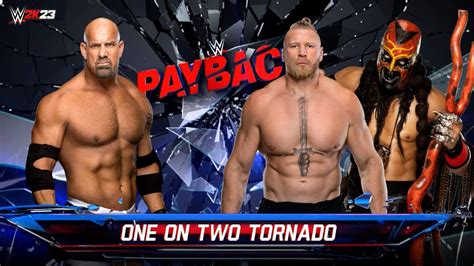 Full Match Goldberg Vs Brock Lesnar And Boogeyman WWE Payback WWE