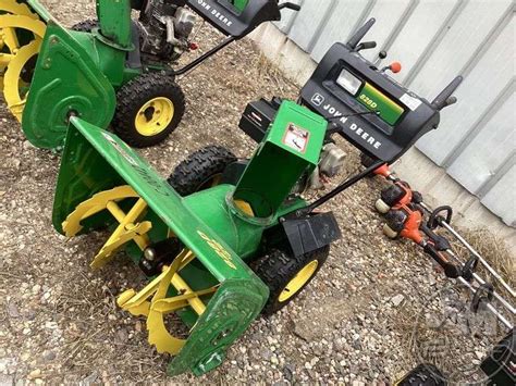 John Deere D Walk Behind Snow Blower Jeff Martin Auctioneers Inc